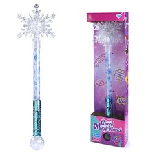 Snowflake Luminous Magical Wand Princess Cosplay Fairy Stick Glowing Magical