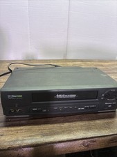 Emerson 4-Head Hi-Fi Stereo VHS Player Recorder Turns On But Untested No Remote