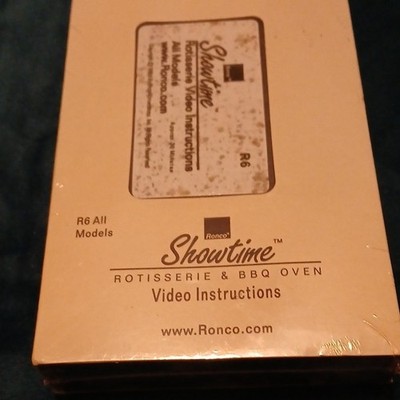 Ronco Showtime Rotisserie Video Instructions VHS NTSC English NR 2004 30 Min