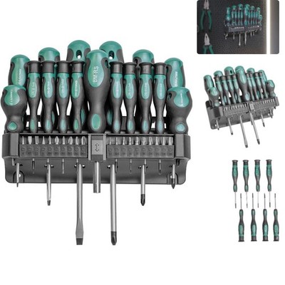 Hochwertiges 37-teiliges Chrom-Vanadium Schraubendreher-Set von Mannesmann