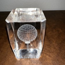 Paperweight Glass 3D Golf Ball Tee