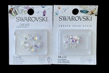Swarovski Crystals Create Your Style 10mm Heart 5pc Spacer 6mm Both Crystal AB