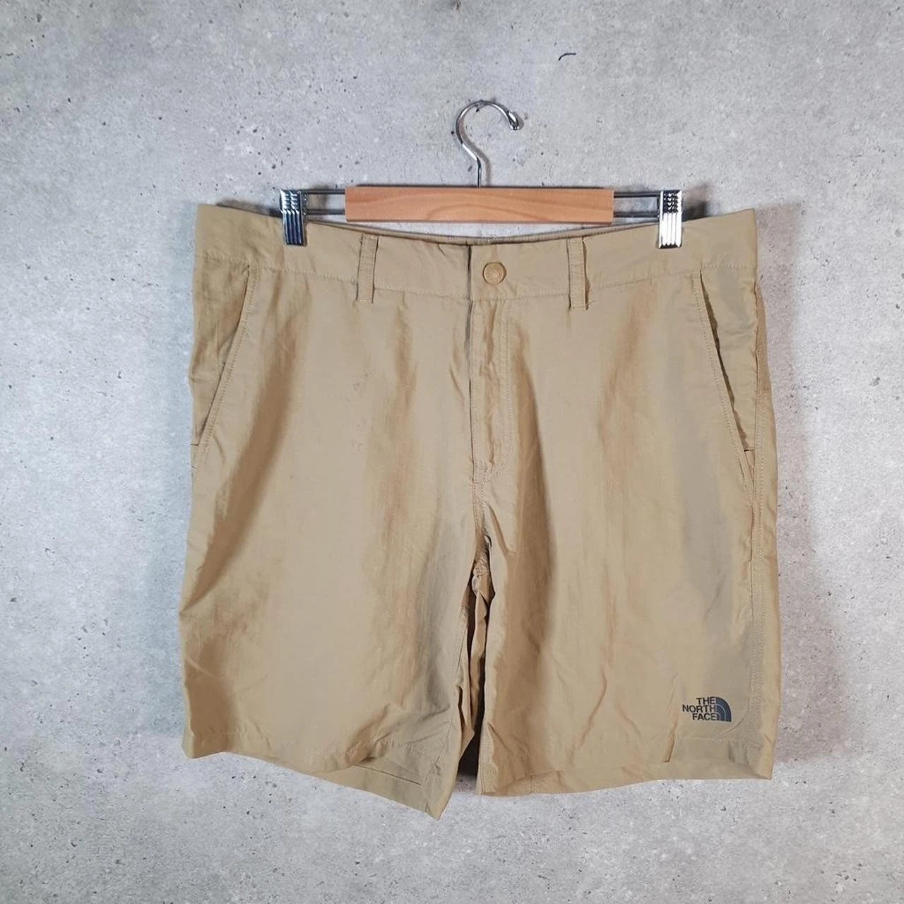 Vintage The North Face TNF Hiking Shell Nylon Shorts Mens W36 Brown