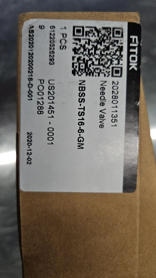 Игольчатый клапан Fitok NBSS-TS16-6-GM 6000 фунтов на квадратный дюйм - Изображение 3 из 4