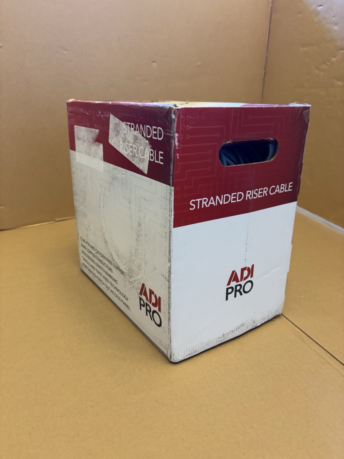 ADI PRO 22/6 Stranded Riser Shielded Cable RN-81SR501 White/ 500' Pull Box