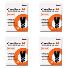 CareSens N Test Strips - 50 Test Strips (4 Pack) | Authorized Seller (11-2026)