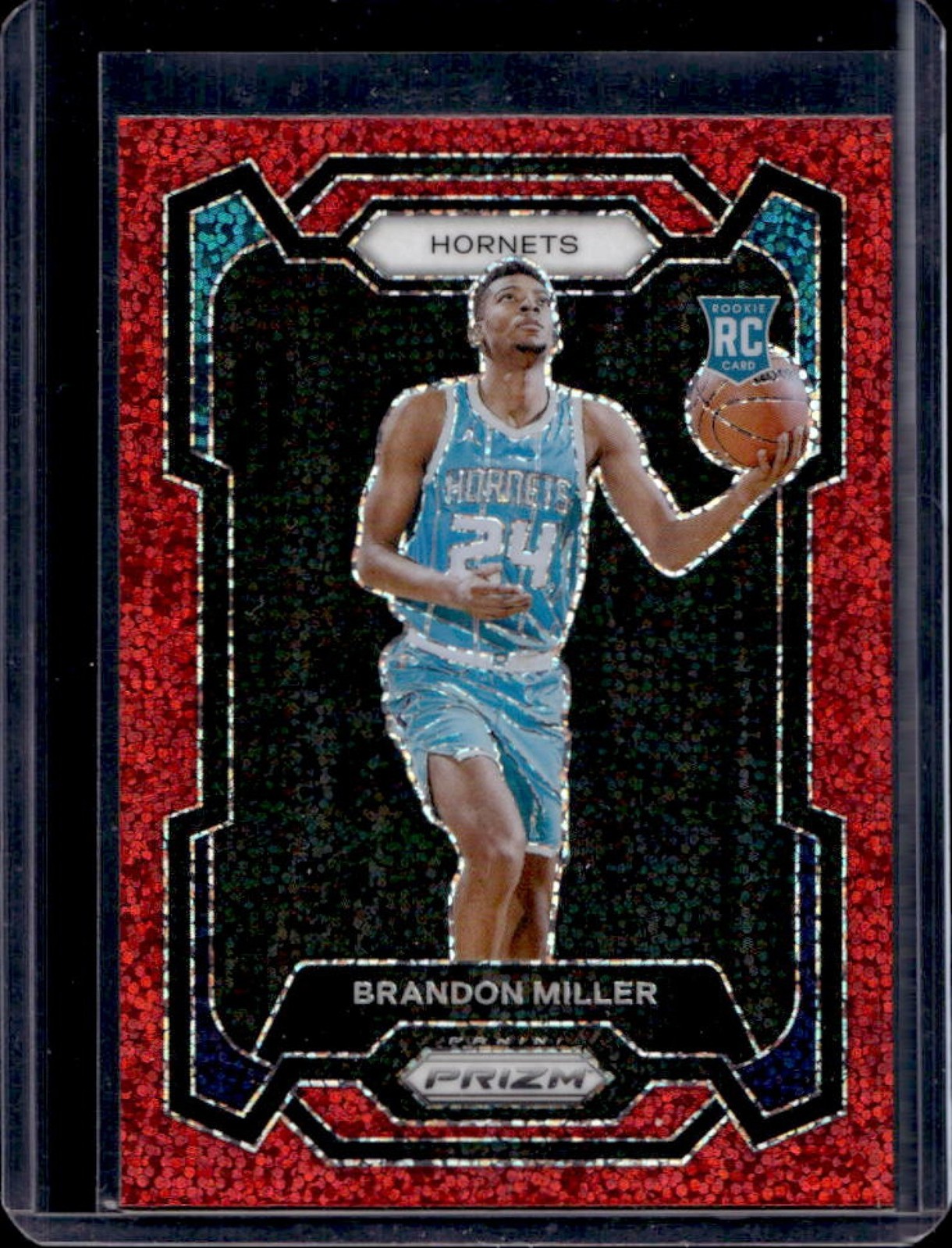 2023-24 Prizm Brandon Miller RC Prizms Red Sparkle Rookie #152 Hornets