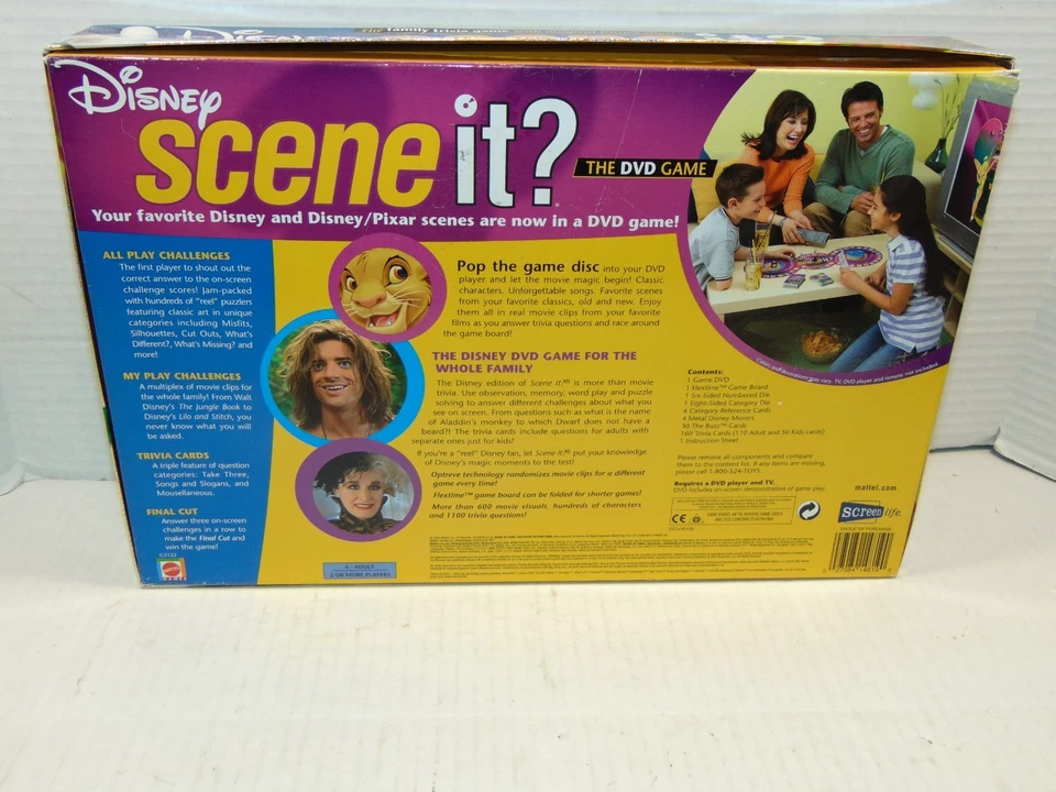 Disney Scene It? DVD Board Game Good Condition Family Board Game Disney Edition - Image 4 of 4