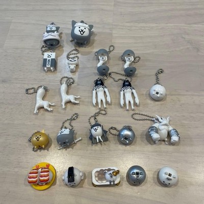 Unique Cat Battle Capsule Toy Set 21 Pieces White Silver Gold Variations