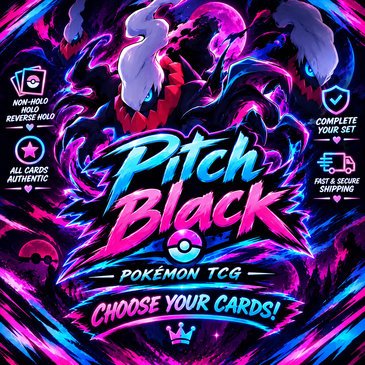 PITCH BLACK CHOOSE YOUR CARD