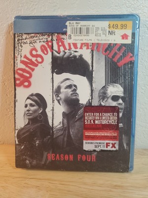 Sons of Anarchy Season 4 [Blu-ray] New Sealed Special Features Extended Episodes