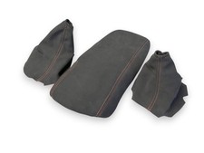 For Corvette C6 2005 Black Alcantara Suede Ma...
