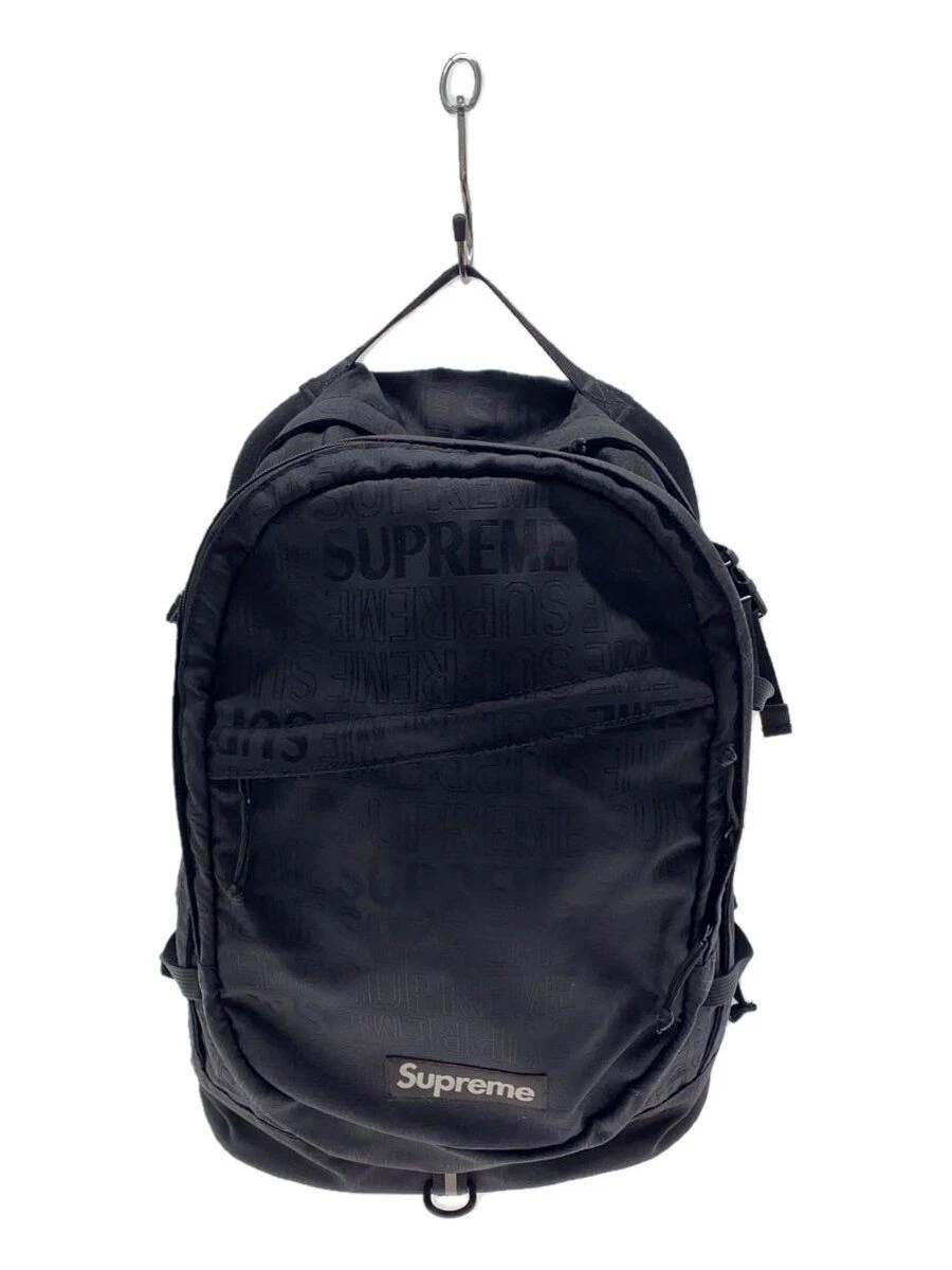 Sac à dos Supreme 19SS sac à dos nylon noir occasion