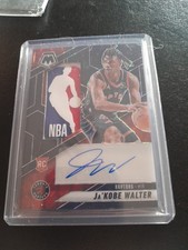 JA'KOBE WALTER 2024/25 PANINI MOSAIC ROOKIE CARD PATCH AUTO 1 OF 1
