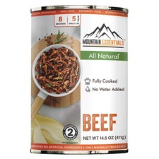 Mountain Essentials All Natural Canned Beef 14.5 oz Fully Cooked, Pack of 1