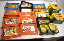 School Supplies Bulk Bundles 13 Total Sets Elementary Crayon Markers Pencils