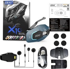X10 Motorcycle Helmet Communication Intercom System, Single Pack