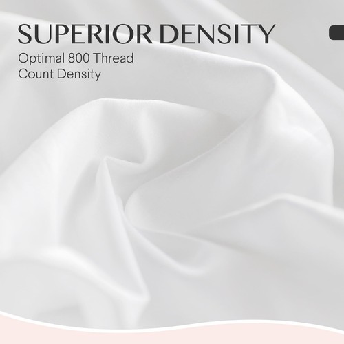 100% 800TC Cotton Fitted Sheet Full Size Bed Sheet, Deep Pocket, Fits Up to 1... - Picture 3 of 7