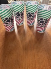 Scotland Rugby Murrayfield Plastic Pint Cup/Glasses x4