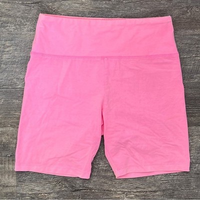 Colsie bright pink athletic workout biker shorts size medium M B178
