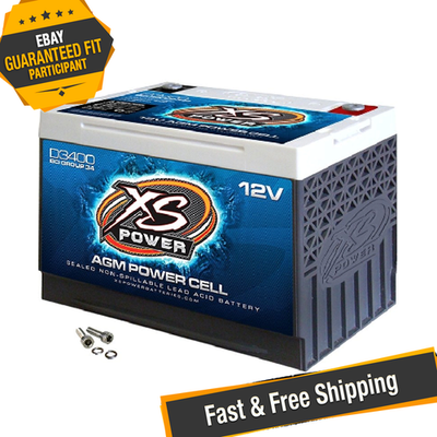 ‼️最終金額‼️ XS POWER XS-D3400 XS Power D3400 12V Compact Pro Car Audio Starting Battery AGM 80