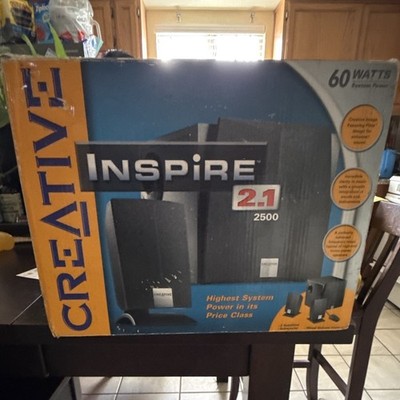 Creative Inspire 2.1 2500 2.1 Channel Wired Speaker System 60W RMS Black