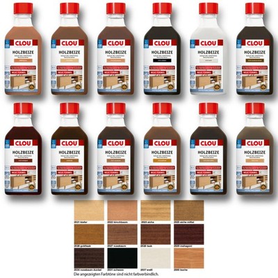 AquaClou Holzbeize 250ml diverse Farben - Möbelbeize Tischlerbeize Beize B11