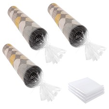 3 Count Giant Plastic Rug Storage Bag 26"w X 130"l Carpet Storage Bags Fits Rug