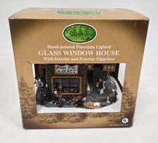 Vintage Christmas Village Enchanted Forest Fresh Fish Market Free S&H