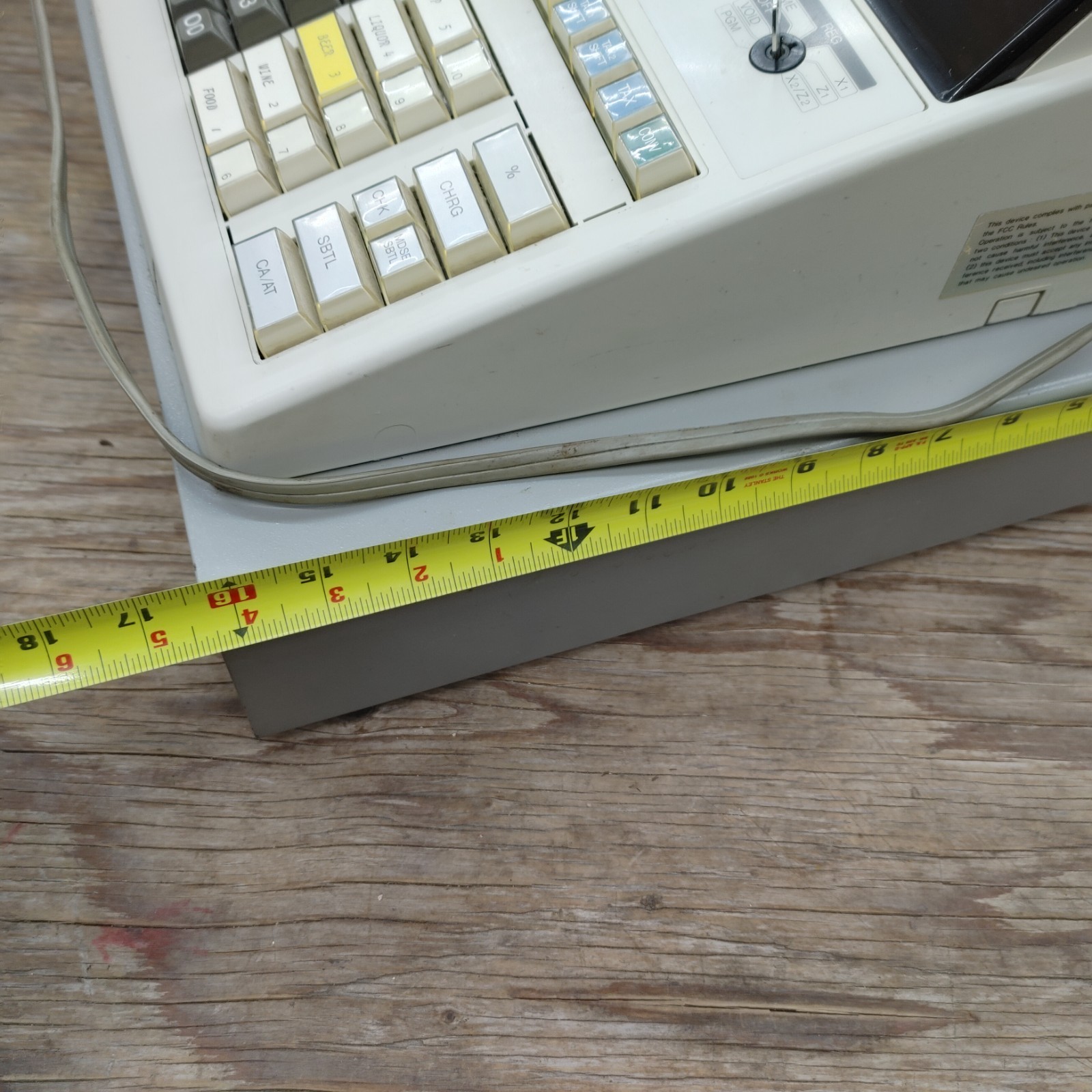 как выглядит Sharp ER-2386 Cash Register For Parts or Repair Keeps Giving Error фото