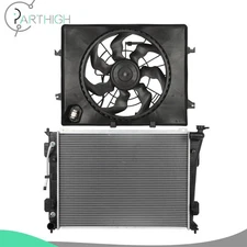 Aluminum Radiator and Cooling Fan Assembly Car Electric For 2011-2013 Kia Optima