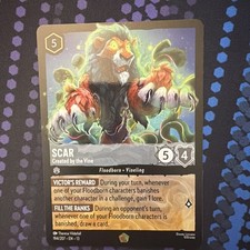 Disney Lorcana Scar - Created By The Vine Foil Attack Of The Vine 194/207