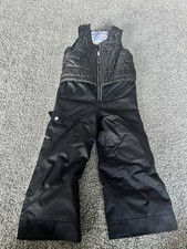 Obermeyer Kids Ski Pants/Snow Bib Overall I-Grow Feature Size 5 Black Q