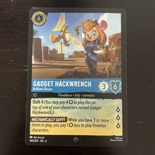 Disney Lorcana Gadget Hackwrench - Brilliant Bosun 140/204 Azurite Sea Foil