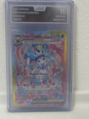 Pokémon TCG Prismatic Evolutions Sylveon ex 156/131 Foil Tera AG 10