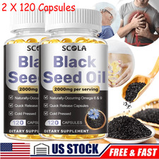 Black Seed Oil - 100 Pure Cold Pressed Cumin Nigella Sativa Vegan NON GMO