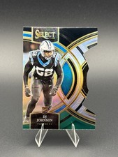 2023 Select - Premier Level D.J. Johnson #143 Black & Green Prizm Die-Cut (RC)