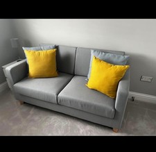 Habitat Apartment Fabric 2 Seater Sofa Bed - Light Grey