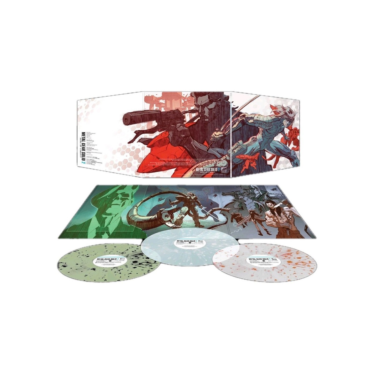 メタルギアソリッド2サンズ・オブ・リバ ティー 3枚組 LPレコード Metal Gear Solid 2: Sons of Liberty Vinyl Soundtrack 3 LP Splatter