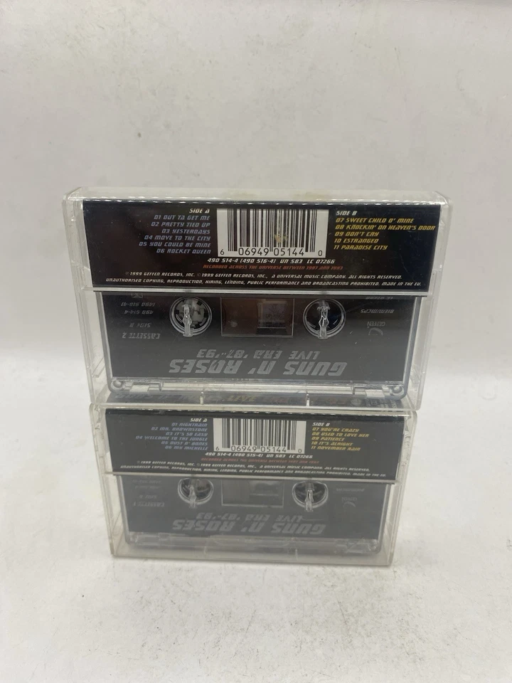 Guns N’ Roses Live Era ‘87-‘93 Cassette Tapes Insanely Rare Live Album - Image 2 of 4