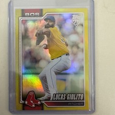 Lucas Giolito 2026 Topps Series 1 Yellow Foil Parallel /399 Boston Red Sox #253