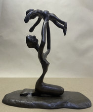 In Style of or by John Stuart Dowie ; Bronze Sculpture ; Mother & Child 1963