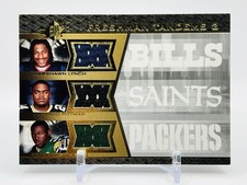 Marshawn Lynch 2007 SPX #FT3-LPD Freshman Triple Jersey Rookie Pittman Jackson