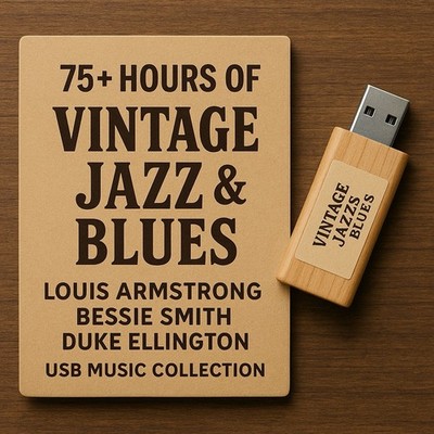 Vintage Jazz Classics USB   75 Hours of 1920s Jazz & Blues | Public Domain Music