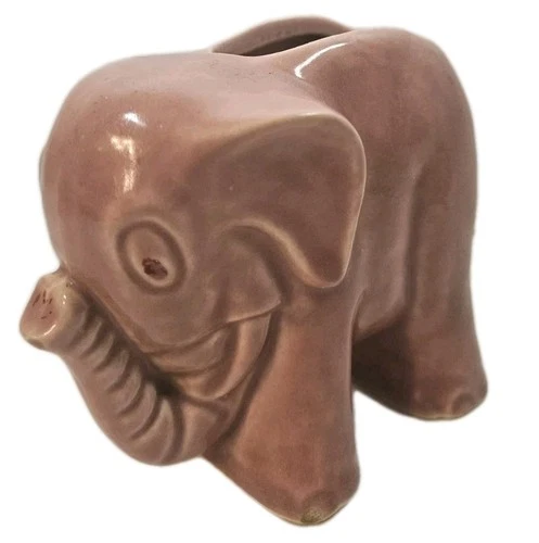 1940s MCM Shawnee Small Pink Elephant Planter w/Defects  $12