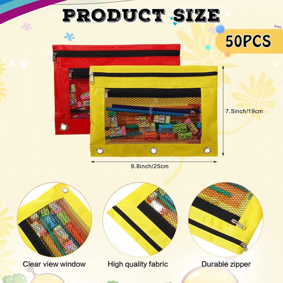 Kit de 50 juegos de útiles de regreso a la escuela para niños incluye paquete de 50 lápices de colores 50 Foto 4 de 4