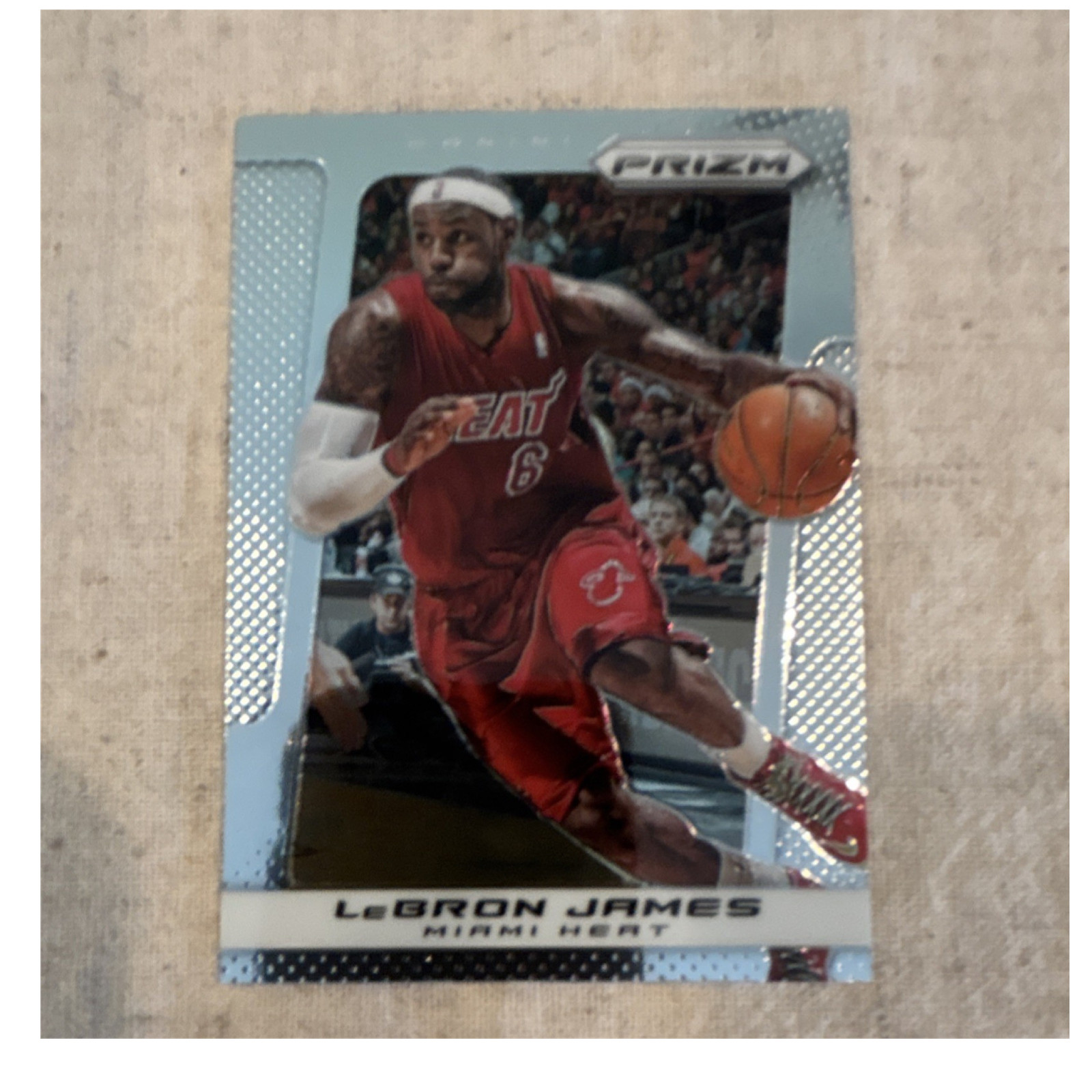 Panini 2013-14 Prizm LeBron James Miami Heat Base Set Card #65