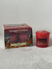 Image of Yankee Candle Christmas Eve Red Rare Bundle - 12 Tea lights and 1 Votive Candle