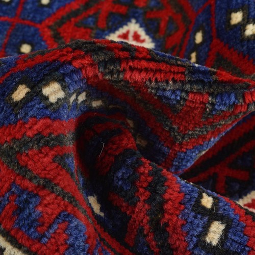Baloch Tribal Wool Rug Handmade Afghan Carpet 4.6x3 ft - Picture 4 of 8