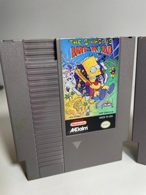 The Simpson&rsquo;s BART vs The World & Bart Vs The Space Mutants Nintendo NES Games